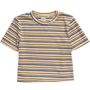 Cotton Emporium girls rib knit cropped tee T-shirt Nordstrom sz L